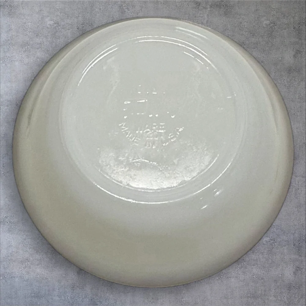 Six Fire King‎ White Milk Glass Swirl Dessert Bowls Gold Trim Made In USA